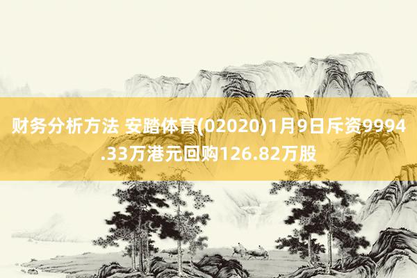 财务分析方法 安踏体育(02020)1月9日斥资9994.33万港元回购126.82万股