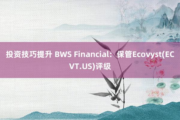 投资技巧提升 BWS Financial：保管Ecovyst(ECVT.US)评级